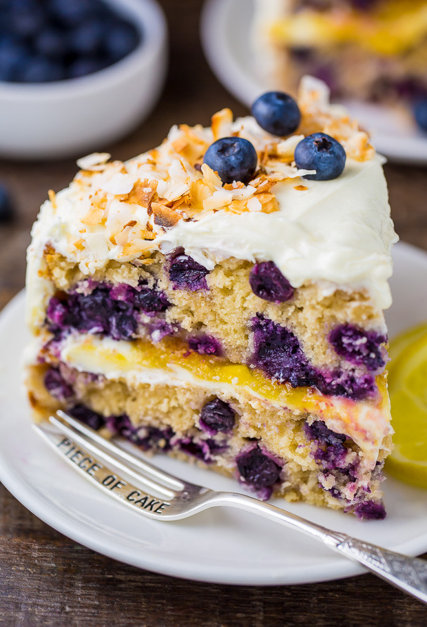 Blueberry Birthday Cake Recipes
 Lemon Coconut Blueberry Cake Baker by Nature
