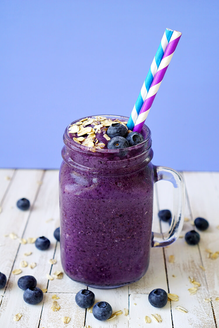 Blueberry Smoothie Recipes
 Healthy Blueberry Muffin Smoothie Recipe Happiness is