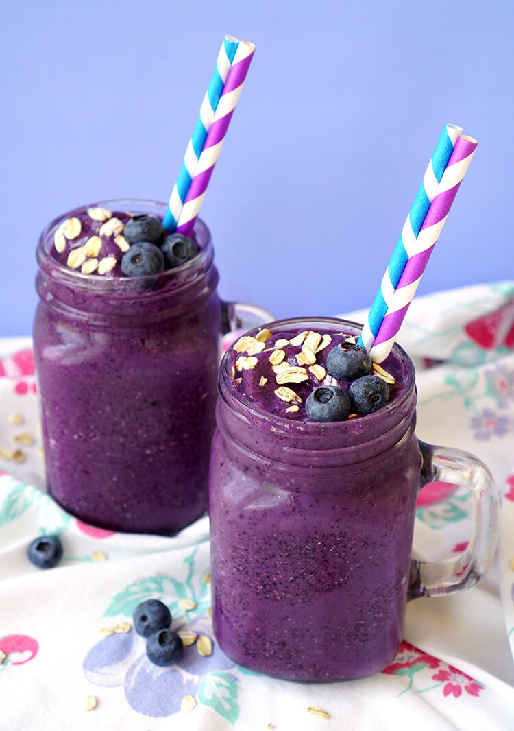 Blueberry Smoothie Recipes
 Healthy Blueberry Muffin Smoothie Recipe Happiness is