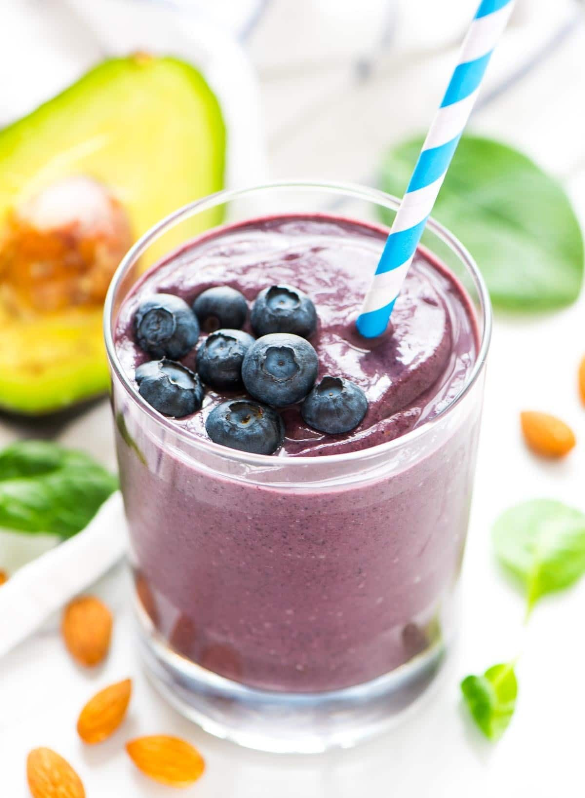 Blueberry Smoothie Recipes
 Blueberry Banana Avocado Smoothie Recipe for Glowing Skin