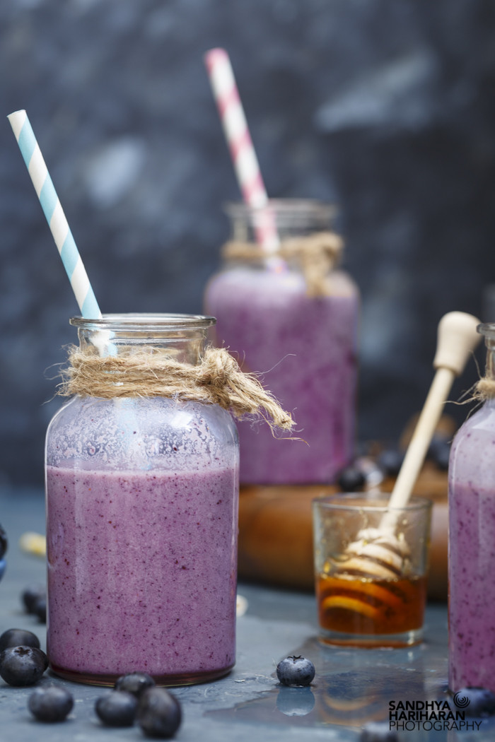 Blueberry Smoothies With Milk
 Vegan Blueberry Coconut Smoothie Sandhya s Kitchen