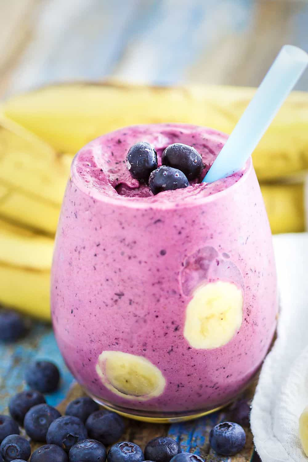 Blueberry Smoothies With Milk
 Super Thick Blueberry Banana Smoothies Dairy Free Option