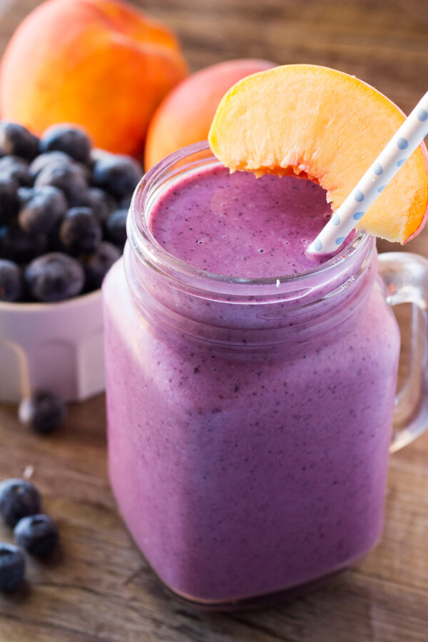 Blueberry Smoothies With Milk
 Blueberry Peach Smoothie Just so Tasty