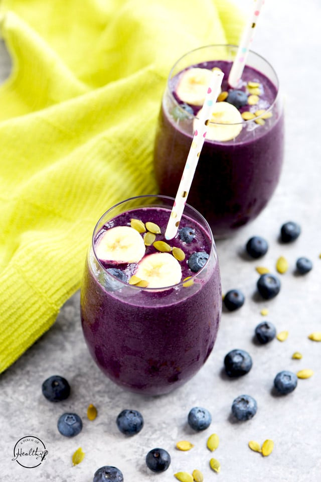 Blueberry Smoothies With Milk
 Blueberry Smoothie Vegan Dairy Free A Pinch of Healthy