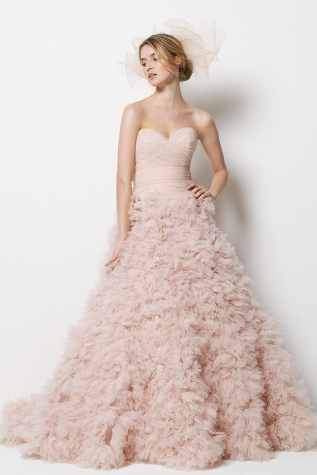 Blush Pink Wedding Gown
 blush pink wedding dress