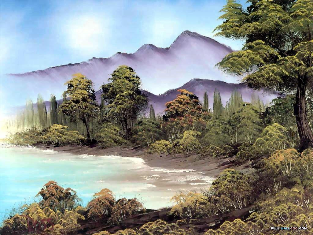 Bob Ross Landscape Paintings
 Bob Ross Wallpapers Wallpaper Cave