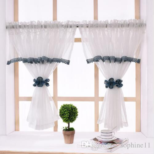 Boscov'S Kitchen Curtains
 2020 Pastoral Kitchen Curtains With Elegant Valance White