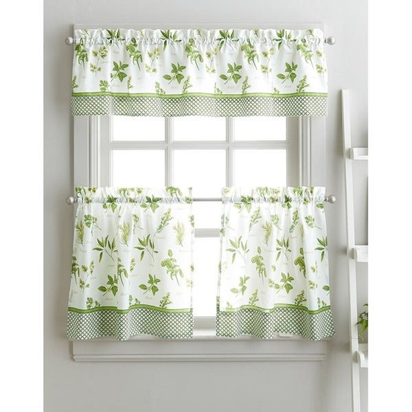 Boscov'S Kitchen Curtains
 Shop Spring Herb Garden Kitchen Curtain Tier Set 36 in