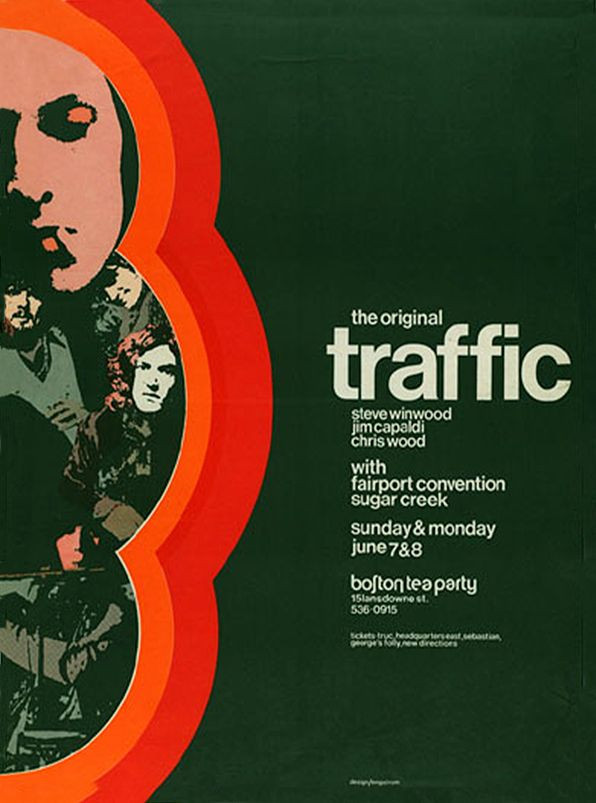 Boston Tea Party Poster Ideas
 Traffic 1970 Boston