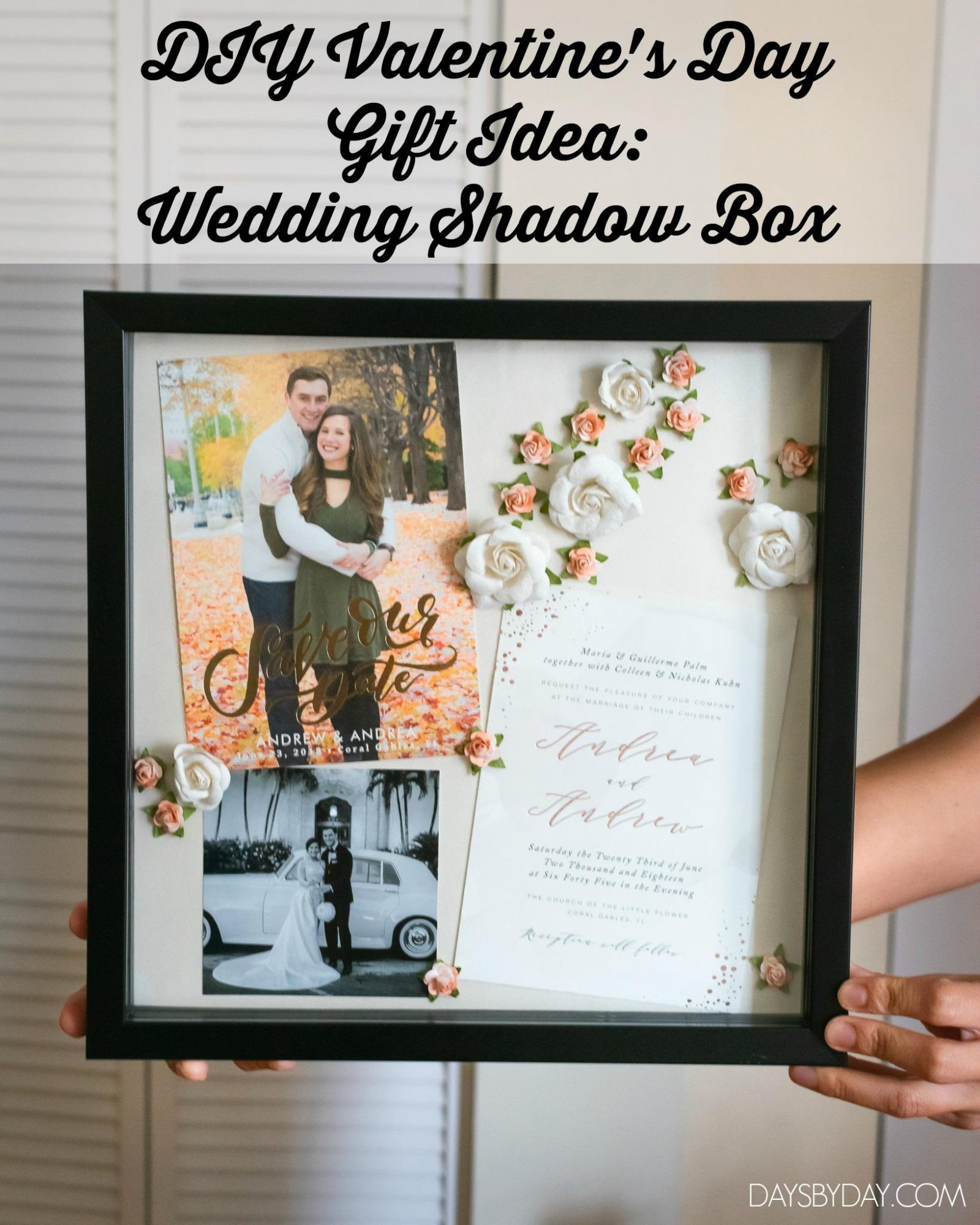 Box Valentine'S Day Gift Ideas
 DIY Valentine s Day Gift Idea Wedding Shadow Box Days