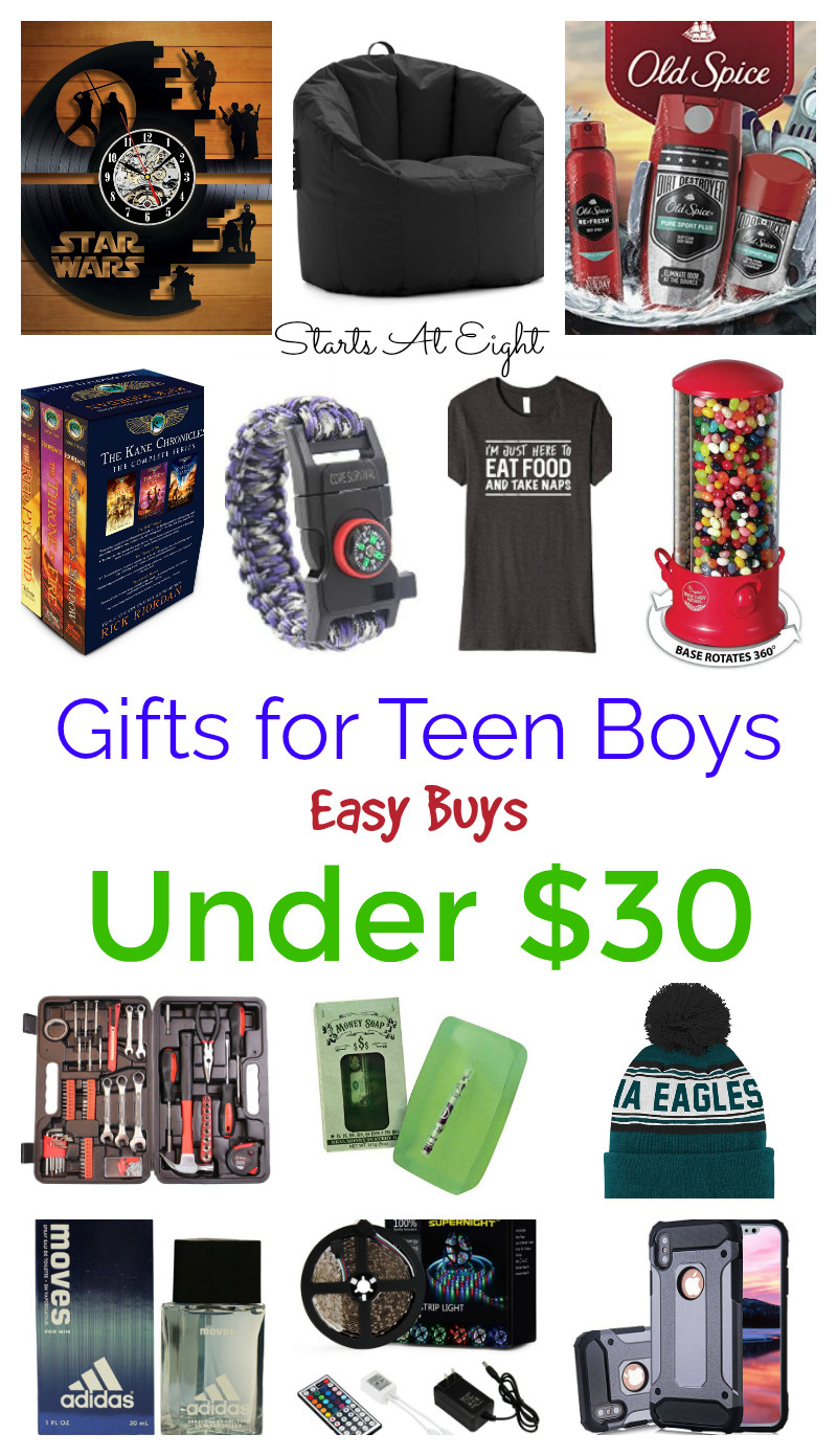 Boy Christmas Gift Ideas
 Gifts for Teen Boys Easy Buys Under $30 StartsAtEight