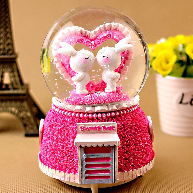 Boyfriend Girlfriend Gift Ideas
 Crystal ball music box manualidades creative birthday t