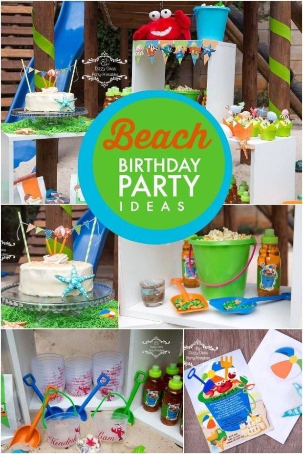 Boys 3Rd Birthday Party Ideas
 A Boy s Beach Themed 3rd Birthday Party