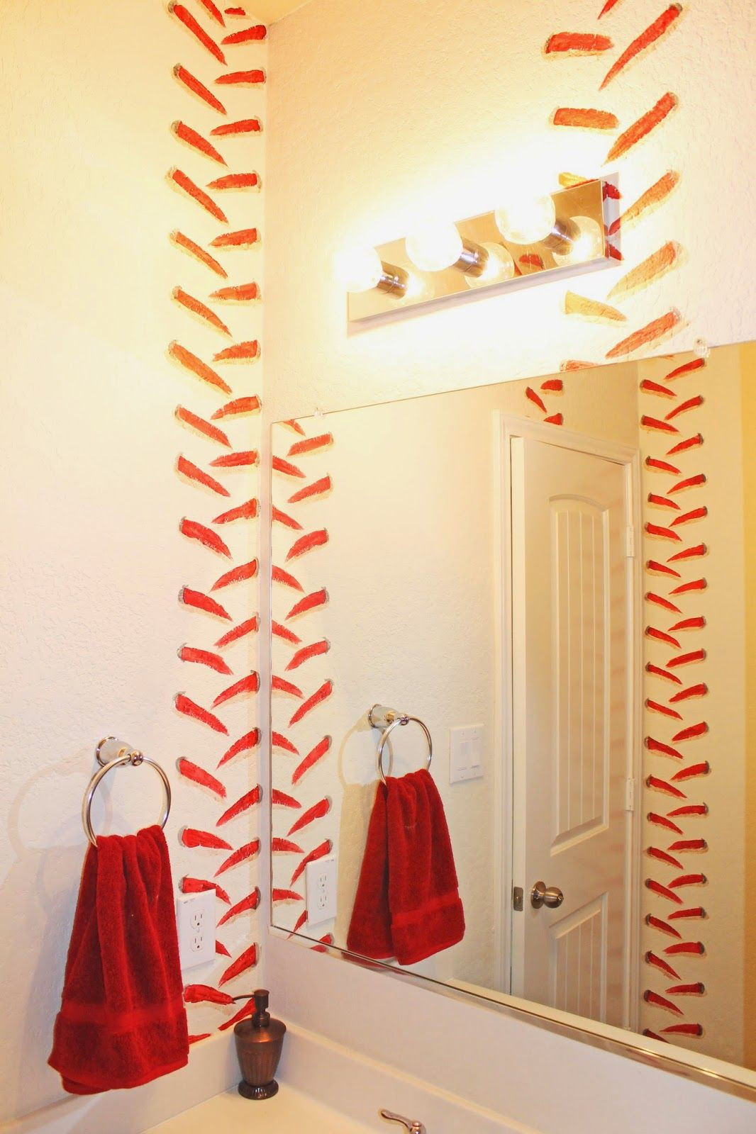 Boys Bathroom Shower Curtain
 Baseball Boys Room