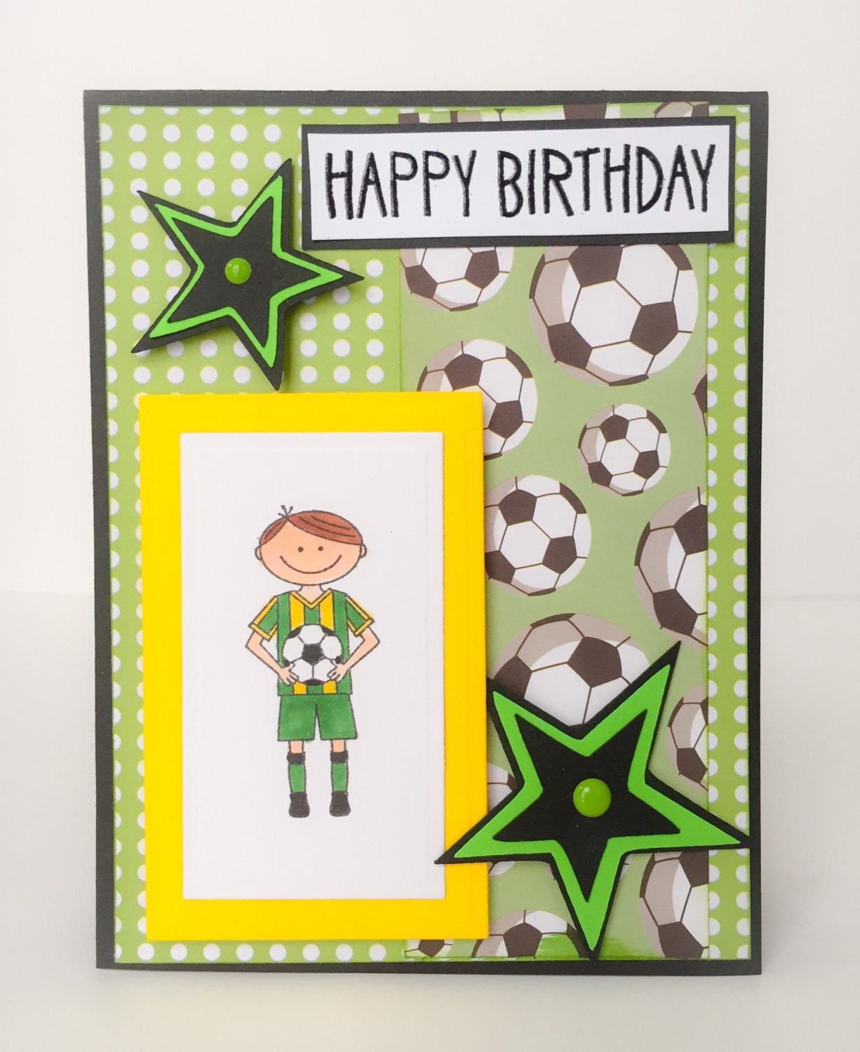 Boys Birthday Cards
 Handmade Birthday Card Boys Birthday Card Soccer Card