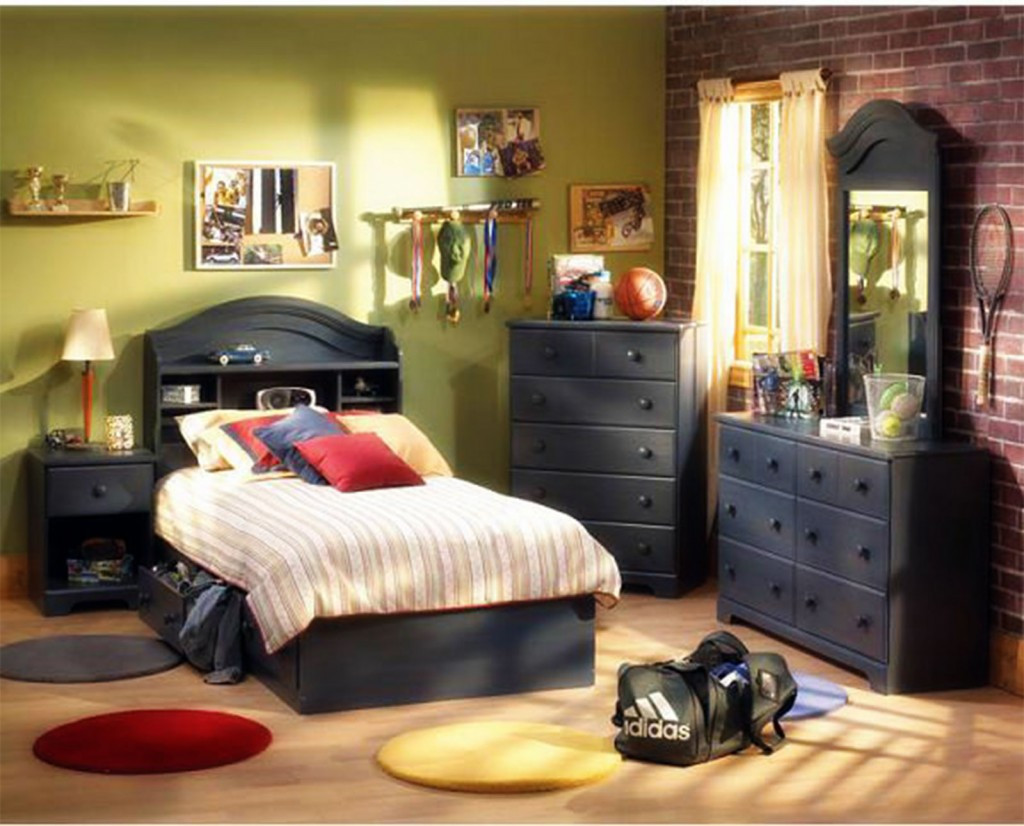 Boys Full Bedroom Set
 Full Gray Bed Set For Teenage Boys Furniture Ideas