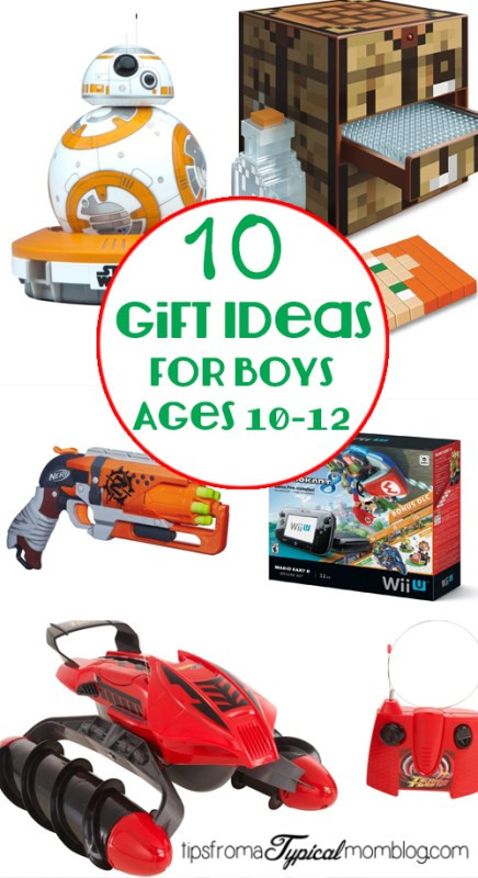 Boys Gift Ideas Age 10
 10 Gifts for Boys ages 10 12 Tips from a Typical Mom