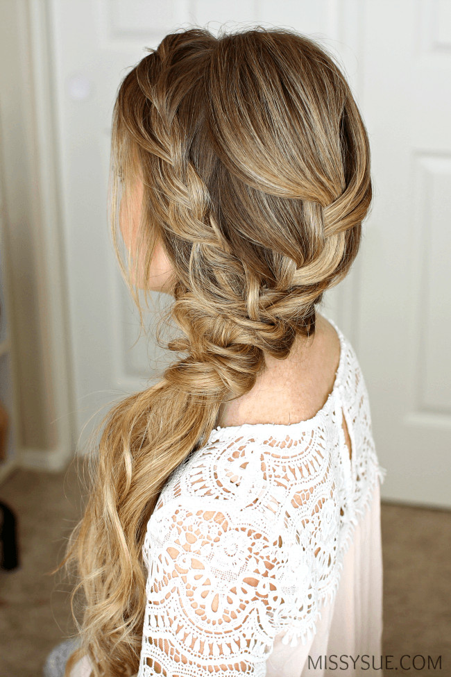 Braided Prom Hairstyles
 Braided Side Swept Prom Hairstyle