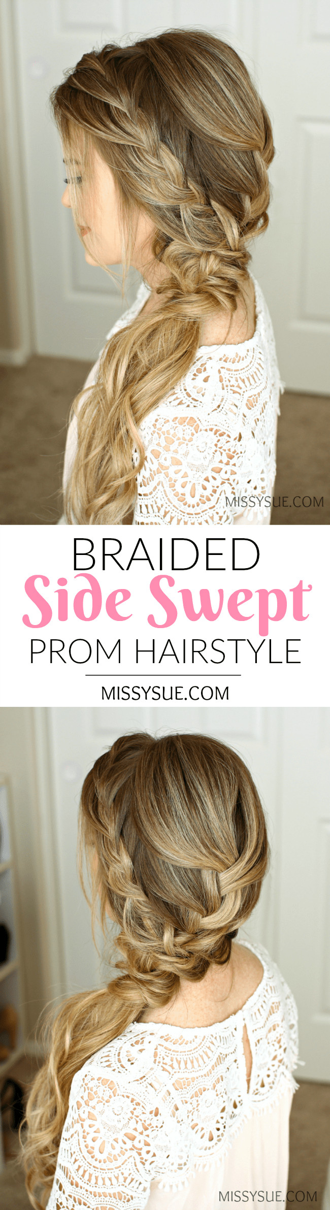 Braided Prom Hairstyles
 Braided Side Swept Prom Hairstyle