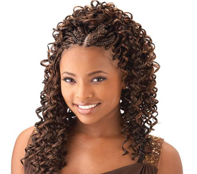 Braids And Curls Hairstyles
 Curly Box Braids For Black Women
