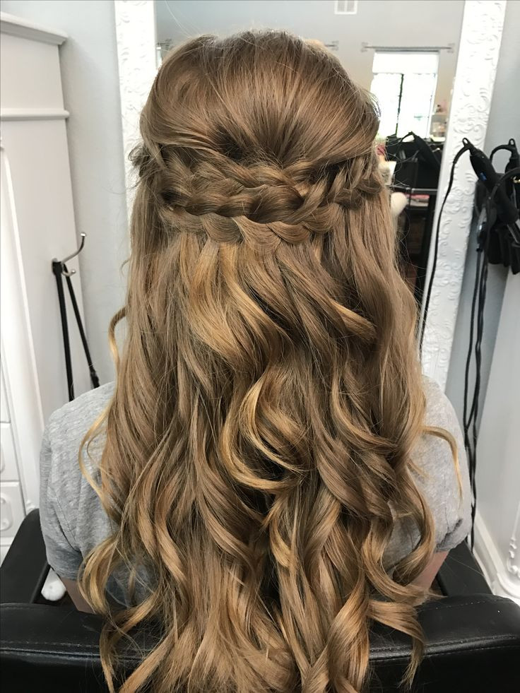 Braids Hairstyles For Prom
 Braided half up half down prom hair