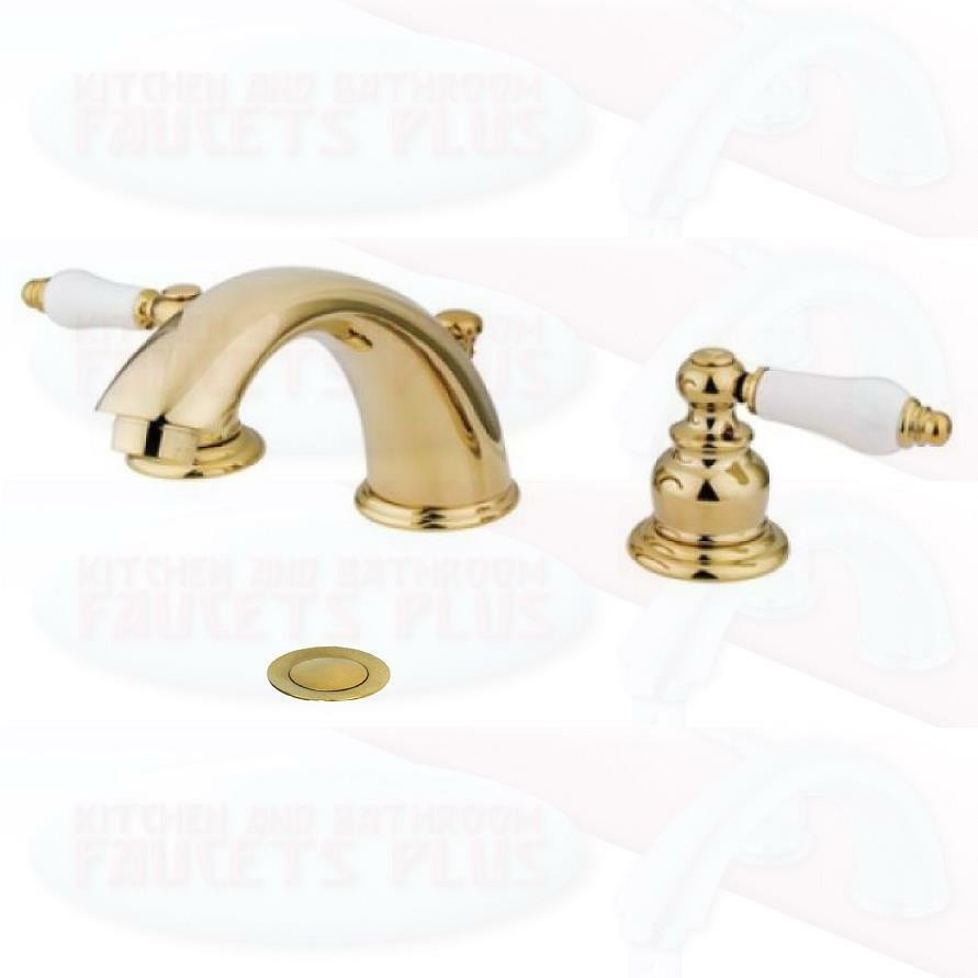 Brass Faucets Bathroom
 Polished Brass Bathroom Sink Faucet New KB972B