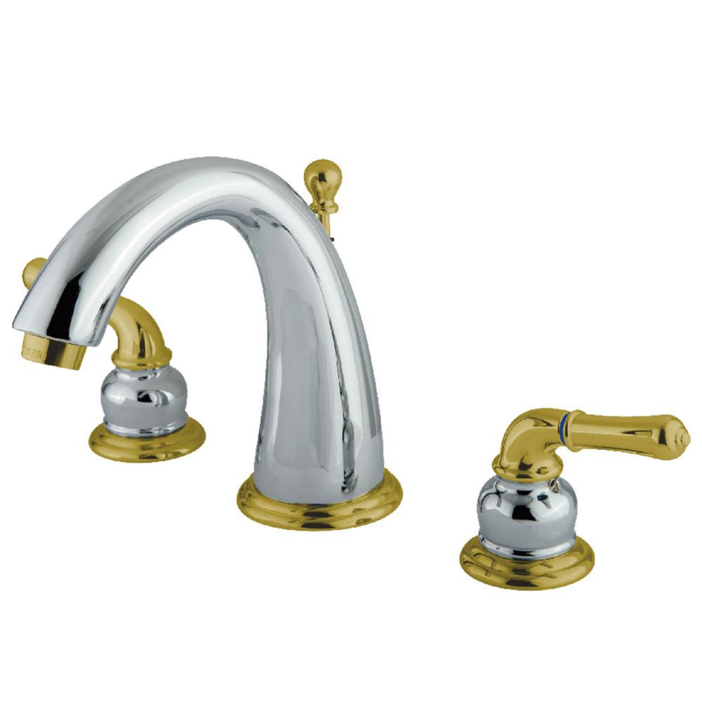 Brass Faucets Bathroom
 Kingston Brass Modern 8 in Widespread 2 Handle Bathroom