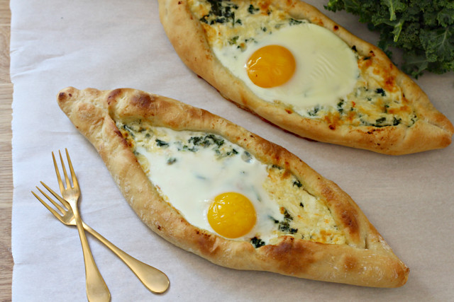 Bread And Egg Recipes For Breakfast
 Kale Khachapuri Egg and Cheese Bread What Jew Wanna Eat