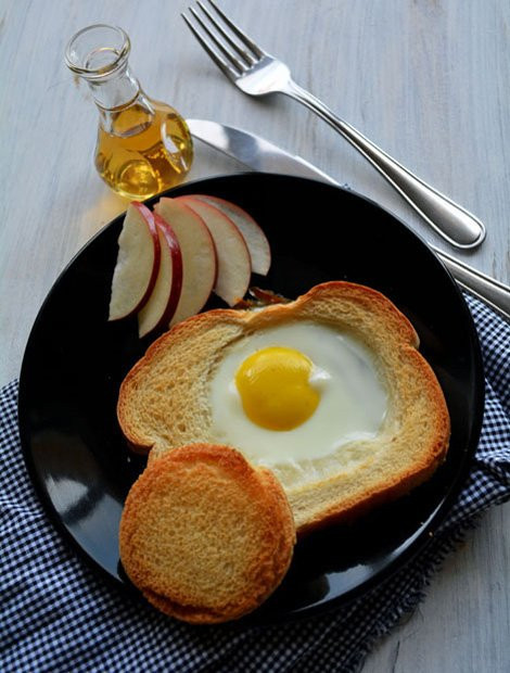 Bread And Egg Recipes For Breakfast
 Baked Egg Bread Slices perfect breakfast dish for kids