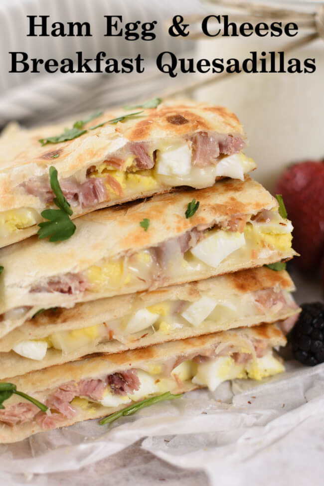 Breakfast Quesadilla Recipe
 Ham and Cheese Breakfast Quesadillas