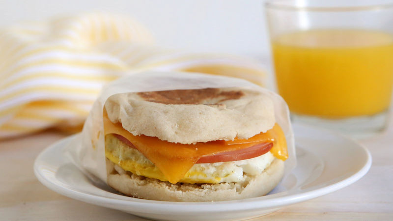 Breakfast Sandwich Recipes To Freeze
 Freezer Breakfast Sandwiches recipe from Betty Crocker