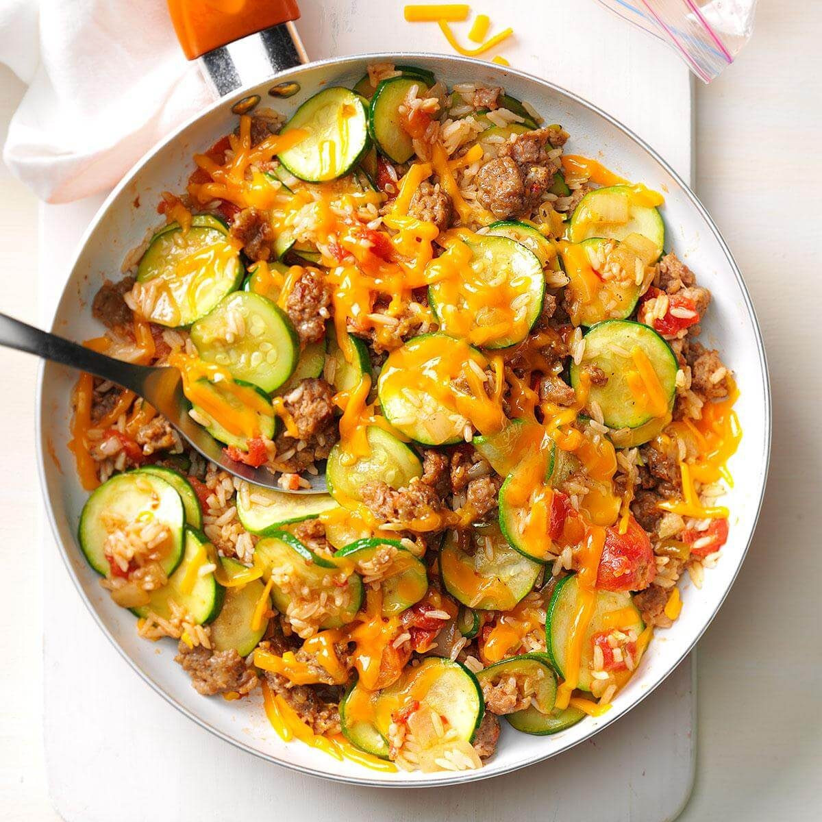 Breakfast Sausage Recipes For Dinner
 Zucchini & Sausage Stovetop Casserole Recipe