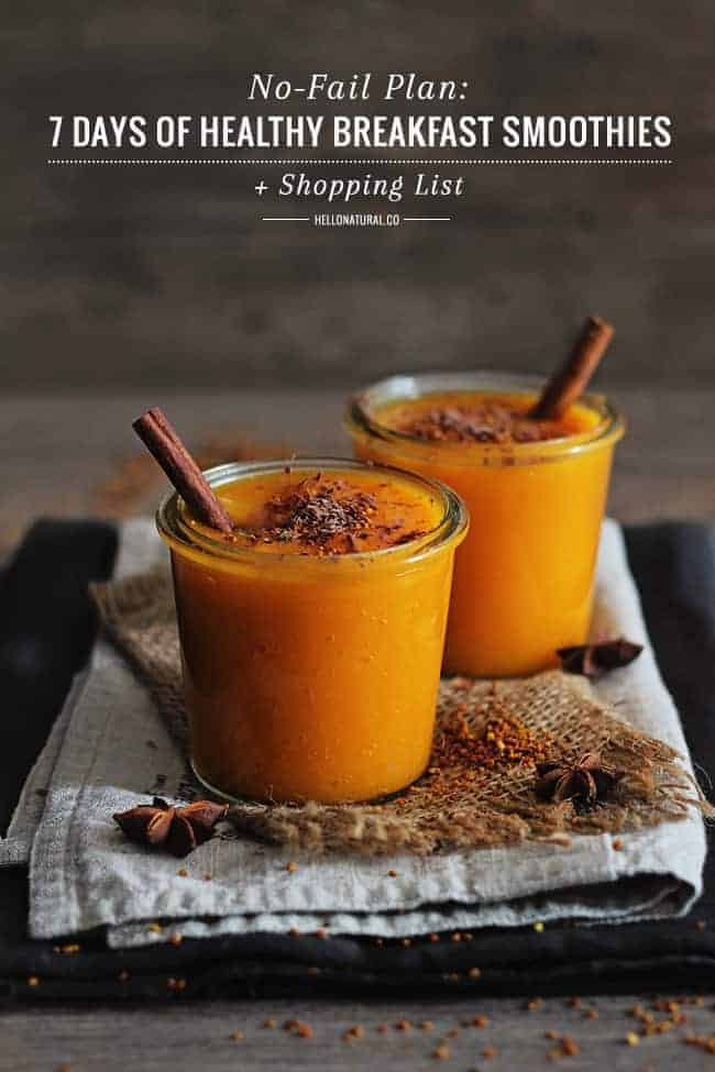 Breakfast Smoothies Healthy
 7 Days of Healthy Smoothies for Breakfast