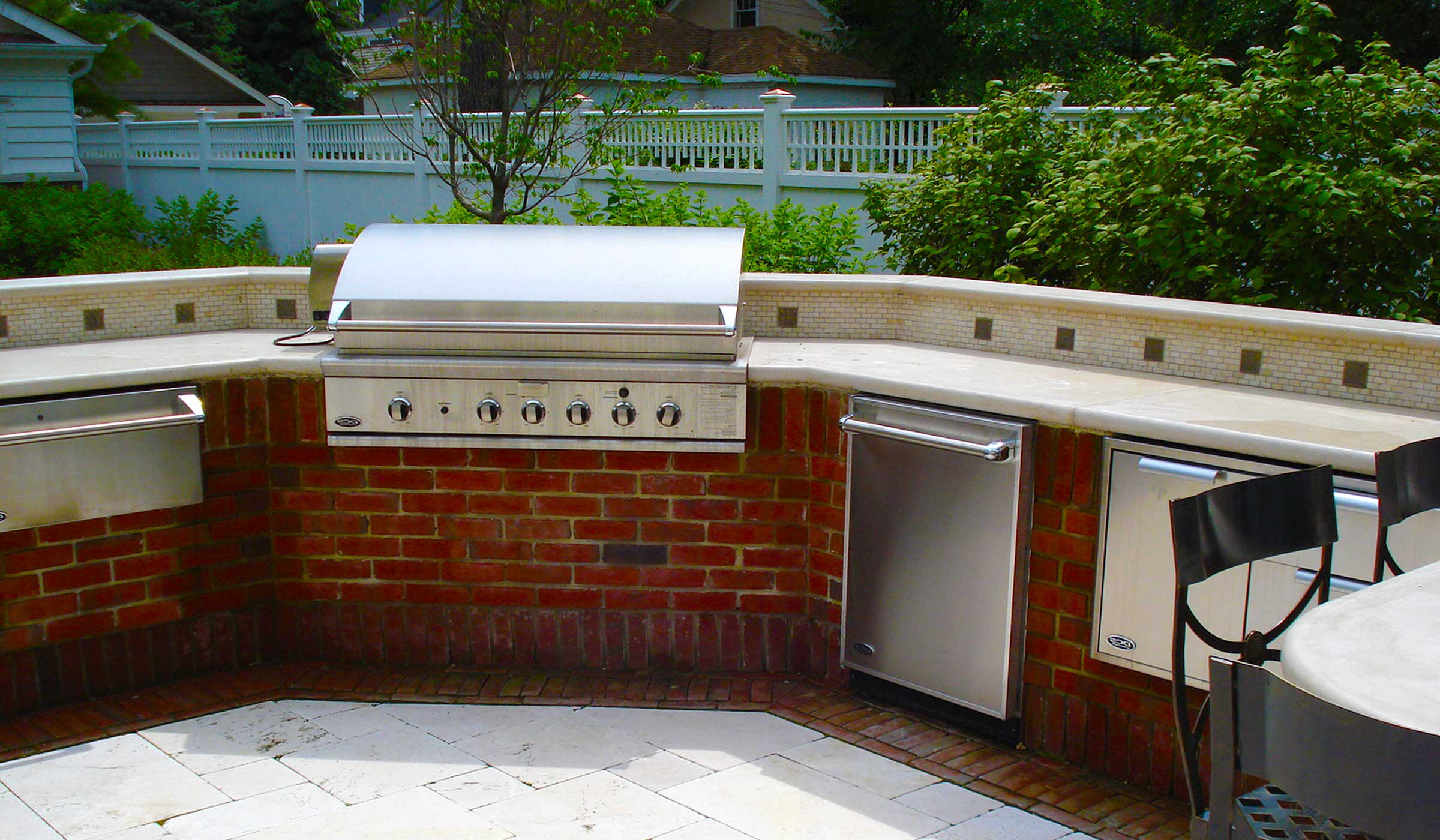 Brick Outdoor Kitchen
 Outdoor Kitchens Hirsch Brick and Stone