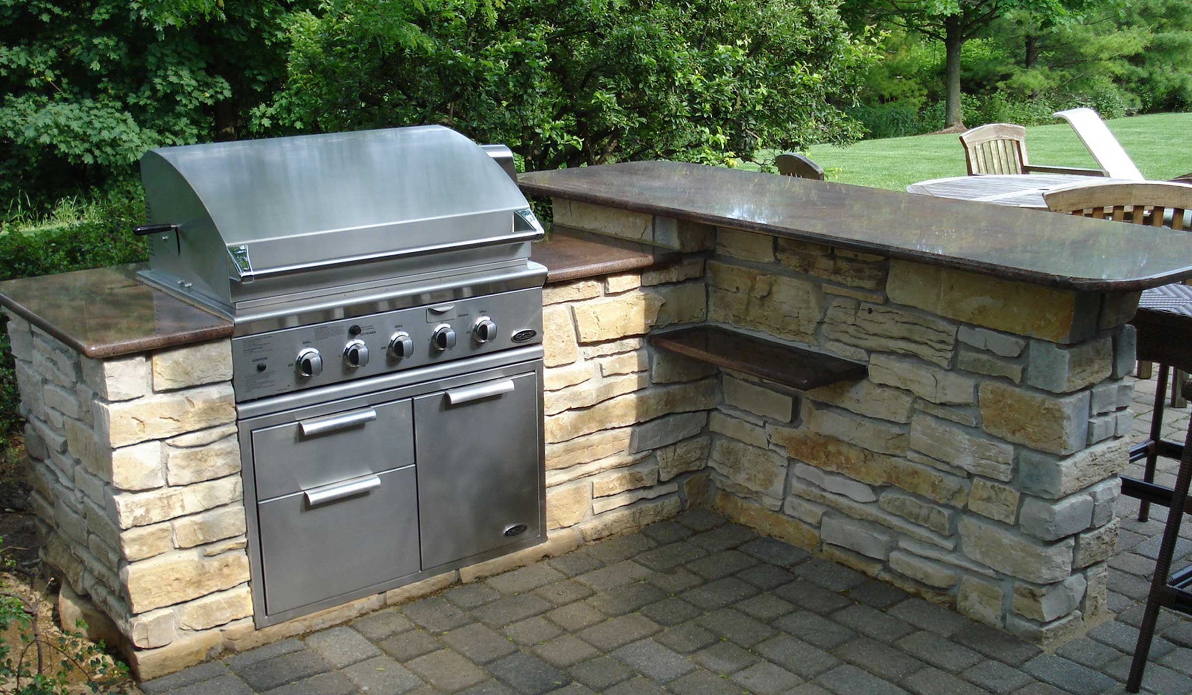 Brick Outdoor Kitchen
 Outdoor Kitchens Hirsch Brick and Stone