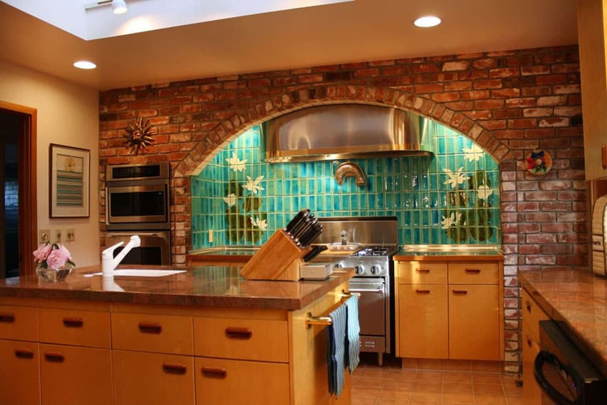 Brick Tiles Kitchen
 49 Brick Kitchen Design Ideas Tile Backsplash & Accent