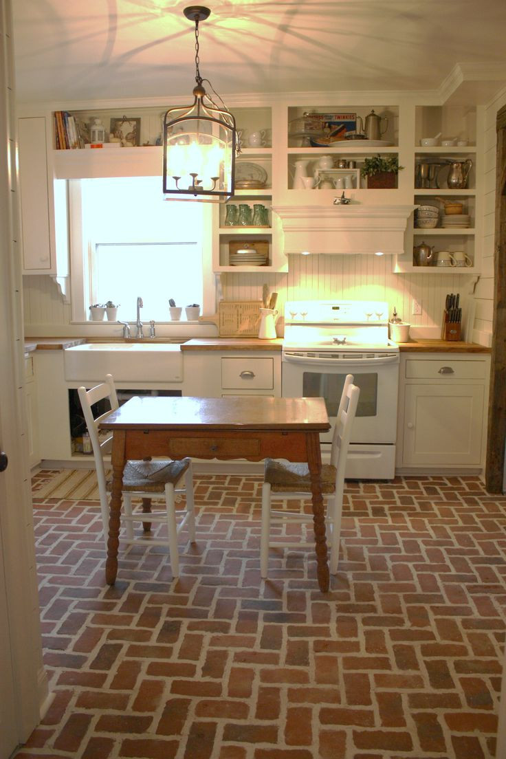 Brick Tiles Kitchen
 70 best Kitchen and Dining Room Brick Tile floors images