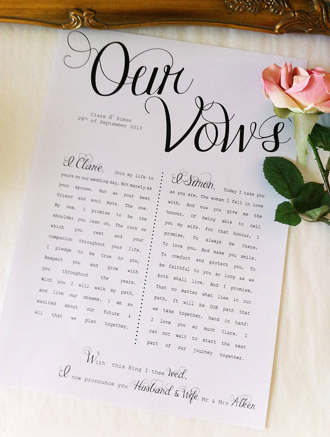 Bride Wedding Vows
 To Have and To Hold Writing Your Wedding Vows