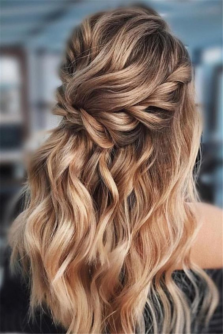 Bridesmaid Hairstyles For Long Hair Down
 25 Glamorous Wedding Hair Half Up Half Down Hairstyles