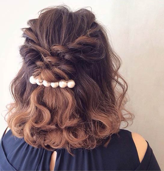 Bridesmaid Hairstyles For Medium Hair Down
 31 Half Up Half Down Hairstyles for Bridesmaids