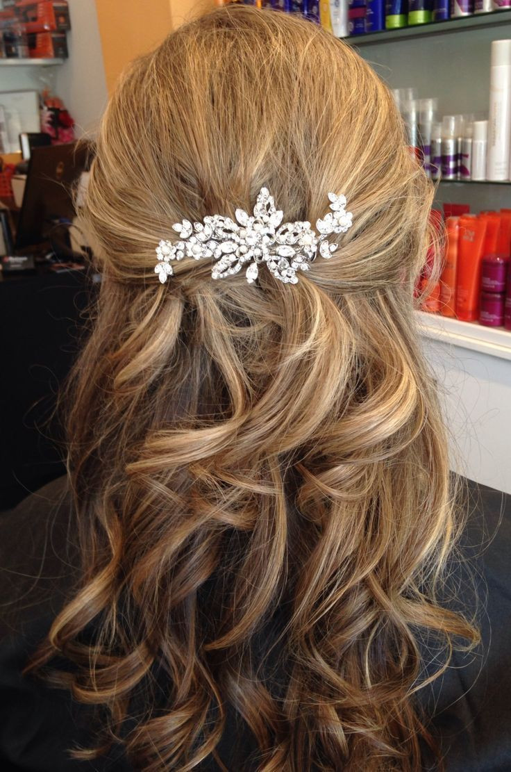 Bridesmaid Hairstyles For Medium Hair Down
 Image result for half up half down wedding hair medium