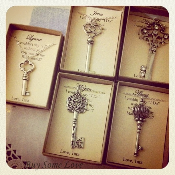 Bridesmaid Thank You Gift Ideas
 Skeleton Key Bridesmaids Thank You Gifts Ask Bridal Party