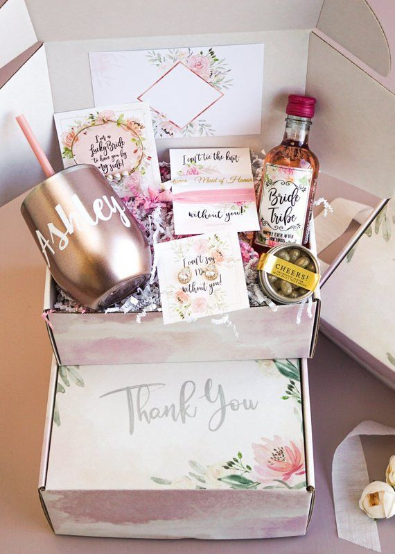 Bridesmaid Thank You Gift Ideas
 Bridesmaid Thank You Box Thank You Gift for Maid of Honor