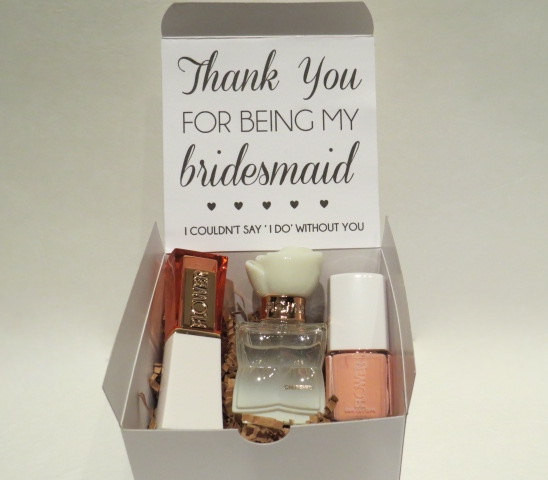 Bridesmaid Thank You Gift Ideas
 Bridesmaid Beauty Box Thank You Gift Bridal Party Maid of