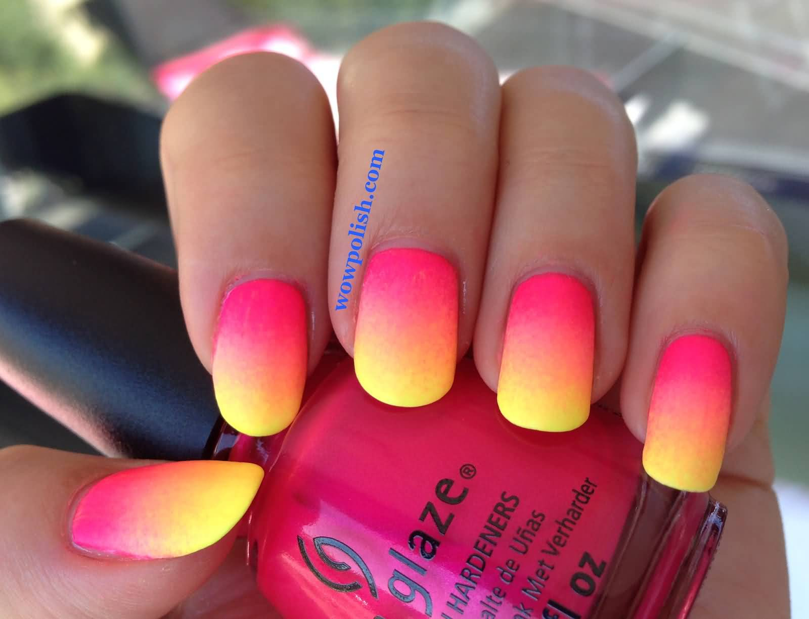 Bright Nail Art
 70 Trendy Neon Yellow Nail Art Design Ideas