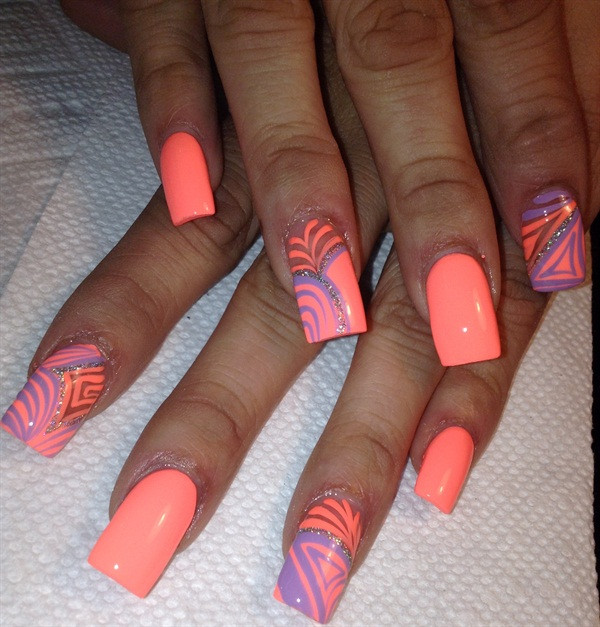 Bright Nail Art
 Day 177 Fun With Neon Nail Art NAILS Magazine