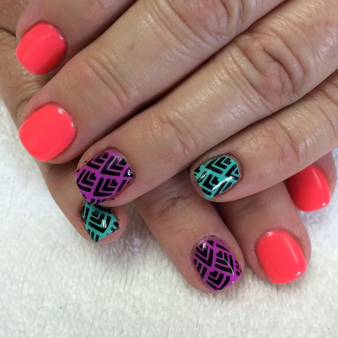 Bright Nail Art
 Best Summer Acrylic Nail Art Design Ideas For 2016