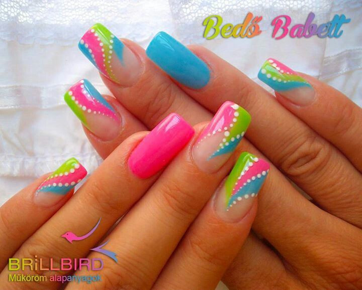 Bright Nail Art
 Best 25 Neon nails ideas on Pinterest