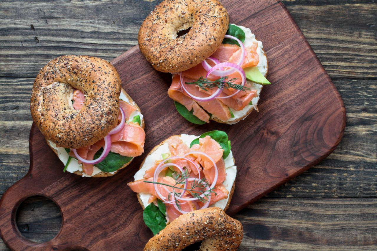 Brined Salmon Served On Bagels
 What Is Lox—and How Is It Different From Smoked Salmon