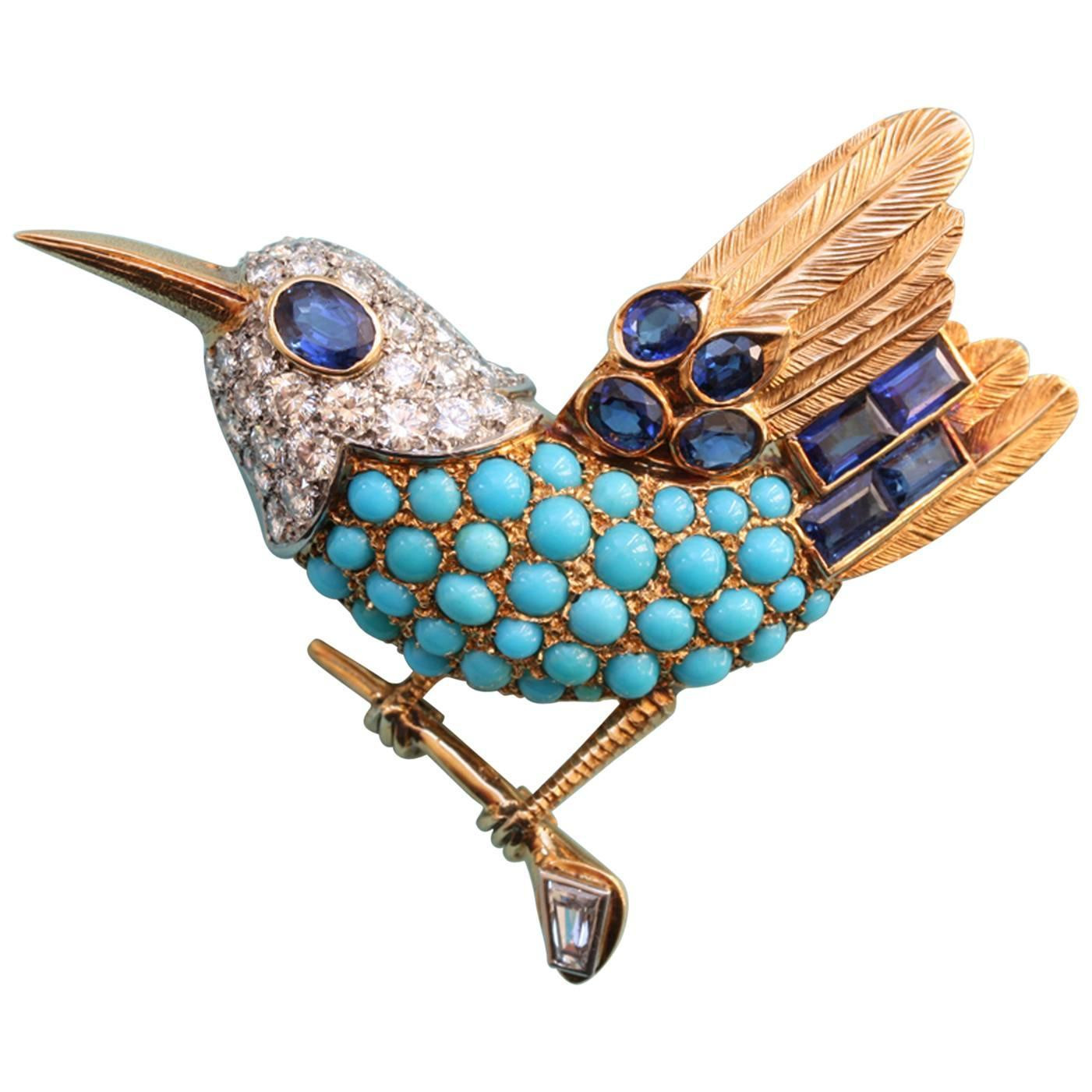 Brooches Bird
 Cartier Paris Bird Brooch For Sale at 1stdibs
